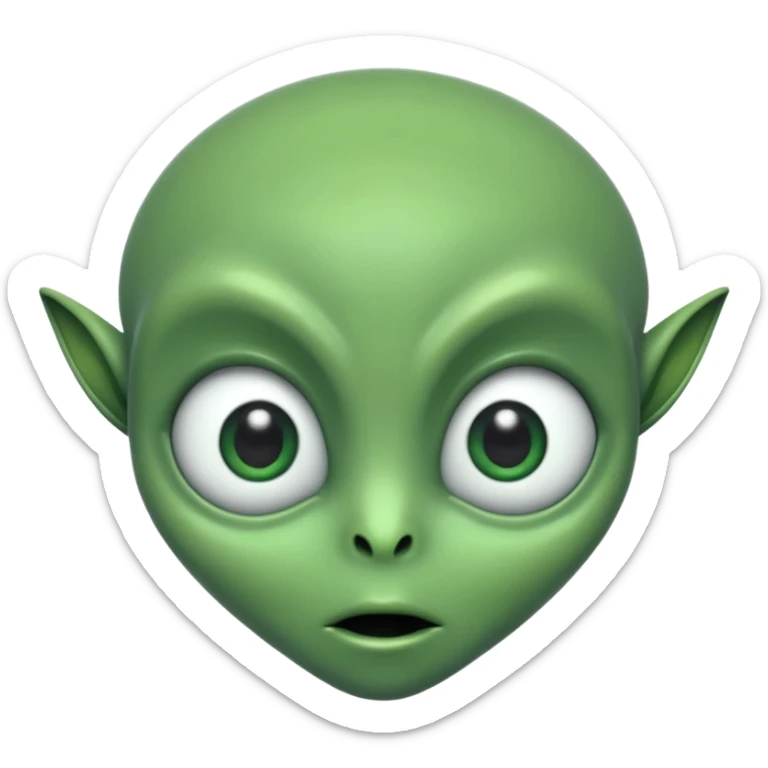 I want you to create an alien just like kaddu from movie koi mil gya sticker