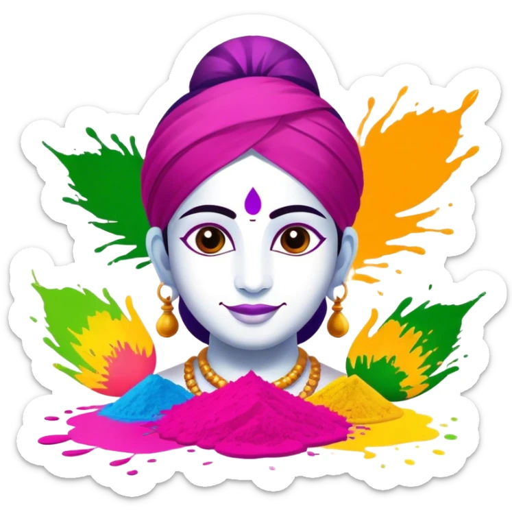 A poster of Holi With JAIN'S written on it along with HOLI 2025 sticker