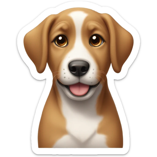 Puppy with short hair sticker