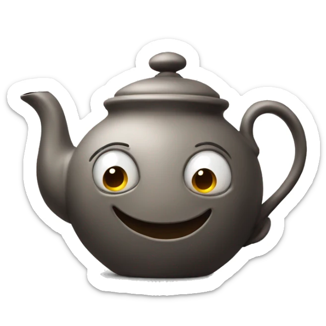 Crazy teapot sticker