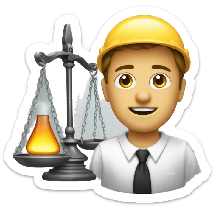 generate an emoticon on the topic of law in the energy sector. Oil, gas and justice sticker