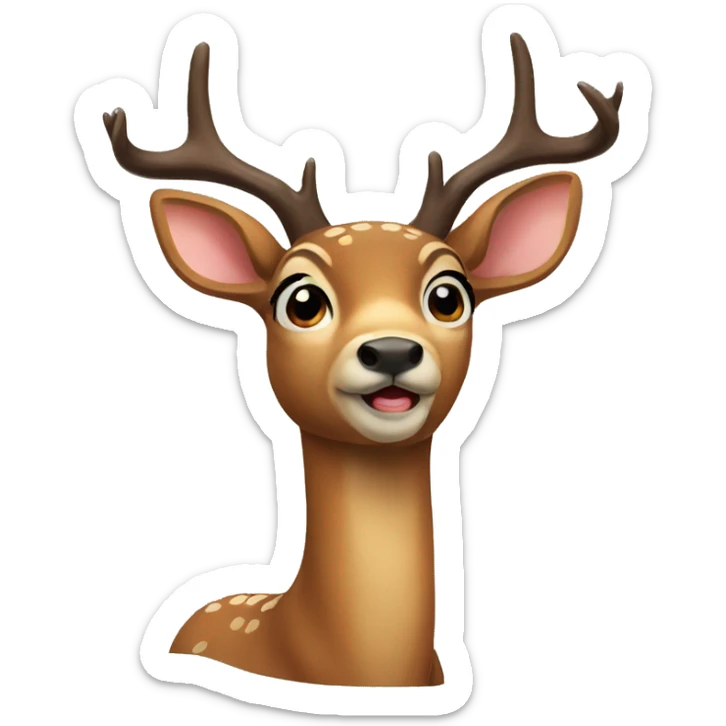 Deer sticker