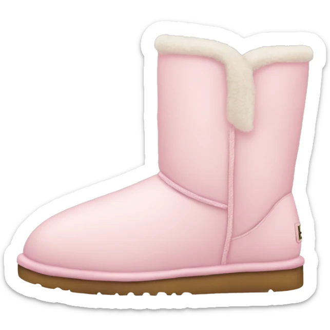 light pink uggs sticker