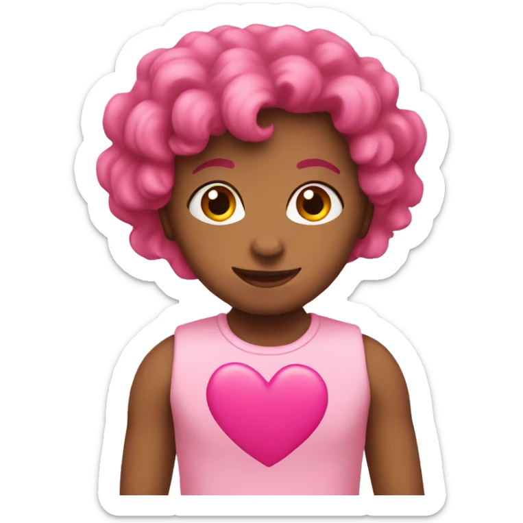 color pink heart sticker