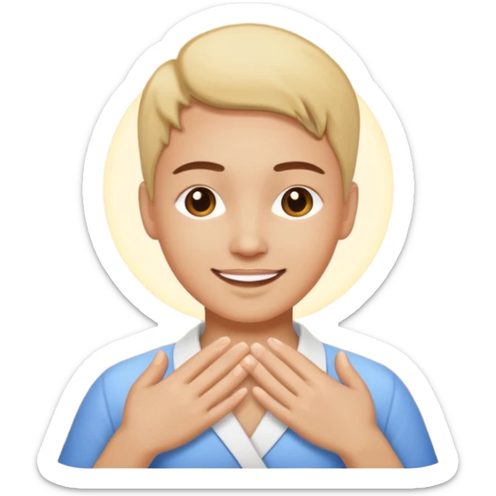 generate an emoticon Massage thegenerate an emoticon Dental treatment masseter muscles sticker