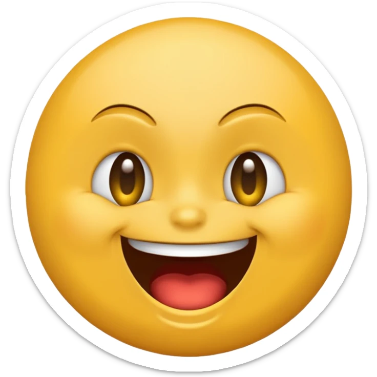 Mad emoji but it’s kind of smirking a little because it’s laughing, but it’s still annoyed sticker