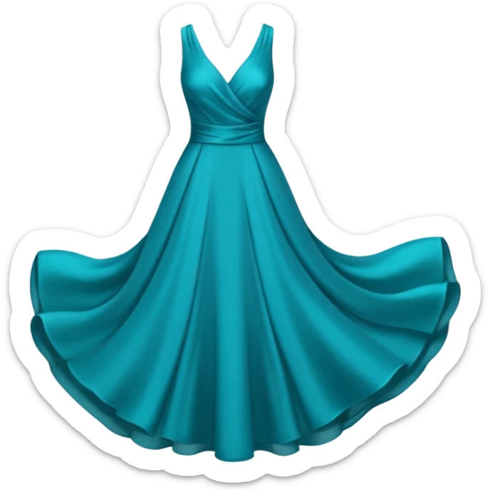 blue dress sticker