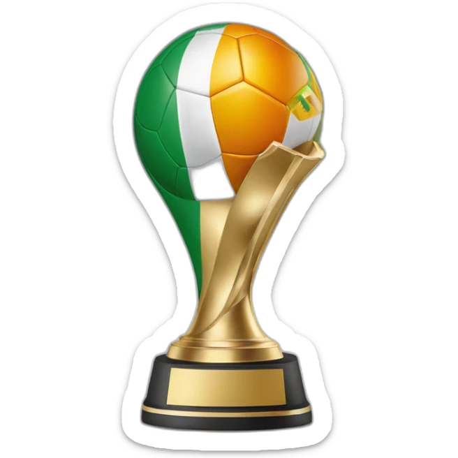 African football cup of nation in ivory coast sticker