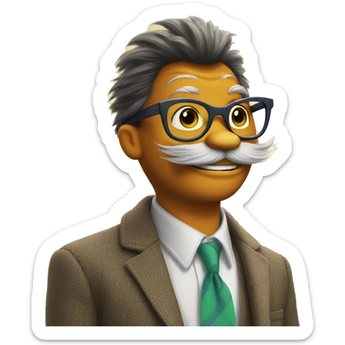 Preppy lorax  sticker