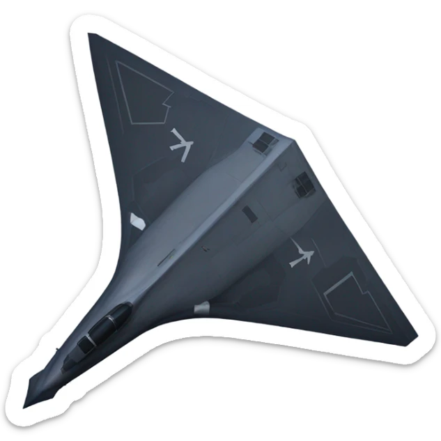 The Northrop B-2 Spirit, also known as the Stealth Bomber, is an American heavy strategic bomber, featuring low-observable stealth technology designed to penetrate dense anti-aircraft defenses sticker