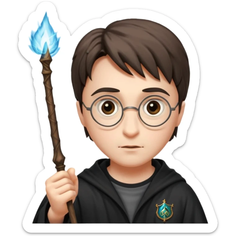 Harry Potter casting spell sticker