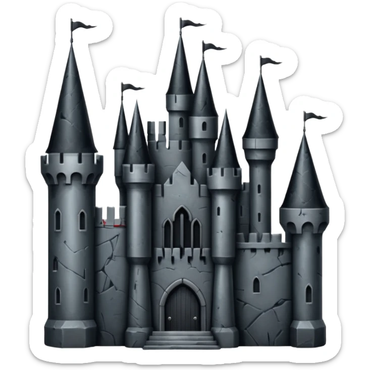 make an emoji about a castle of the movie Edward Scissorhand
 sticker
