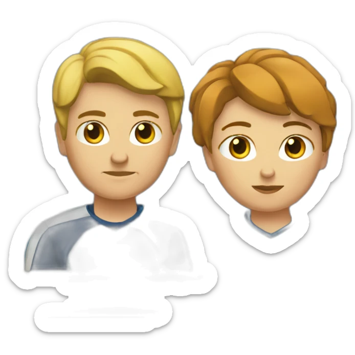 Un couple à la salle de sport qui se dispute sticker