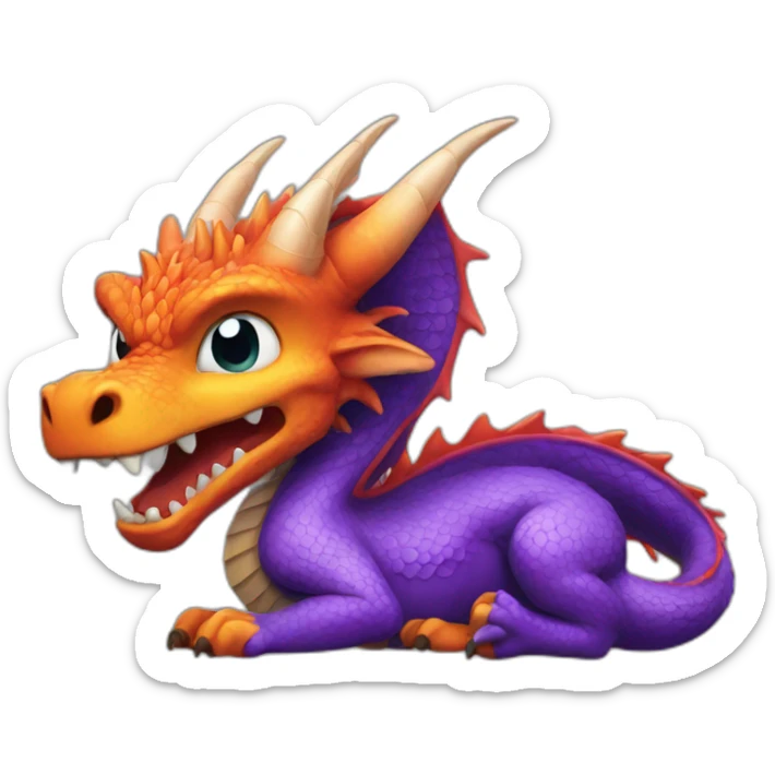 Dragon fusk sticker