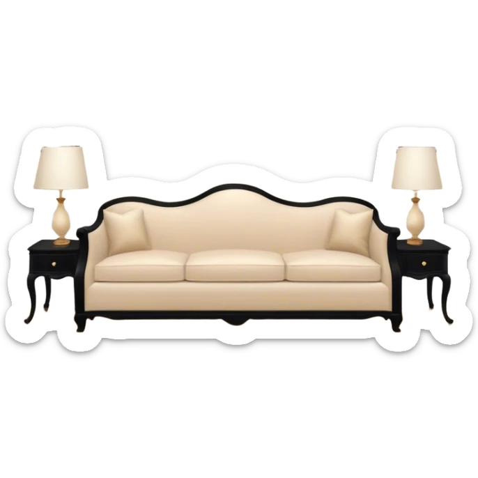 beige room filled with classic show house furniture with ears of all skin colors protruding from the wall as wallpaper every 6 inches apart both up and down sticker