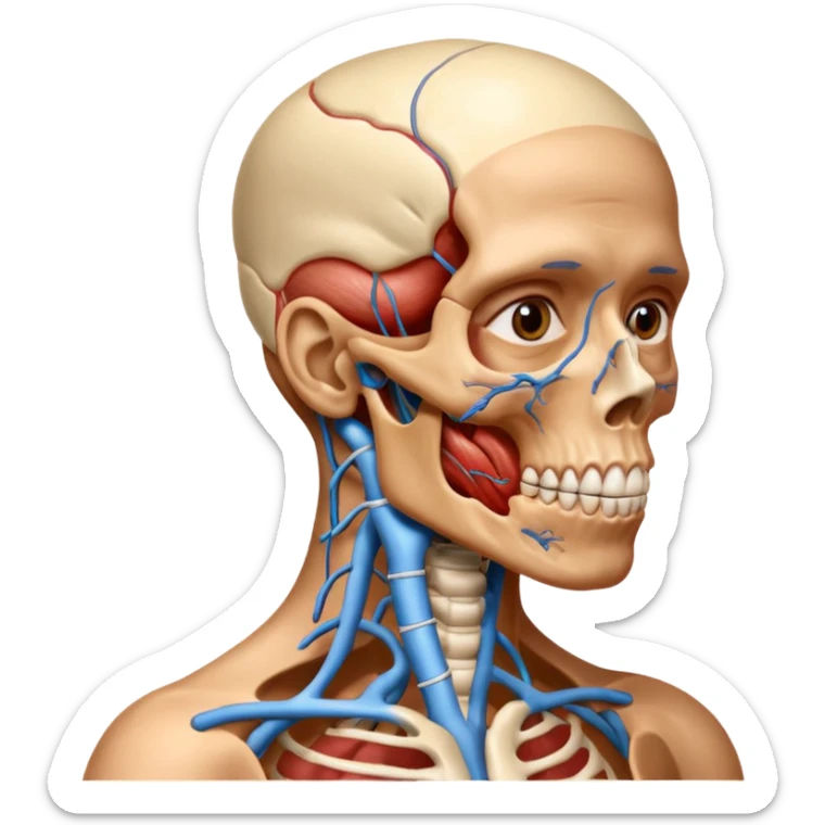 human anatomy subject of school of medicine sticker