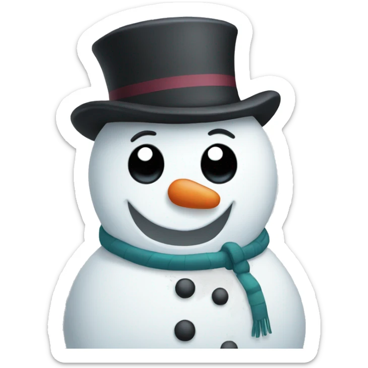 Snowman sticker
