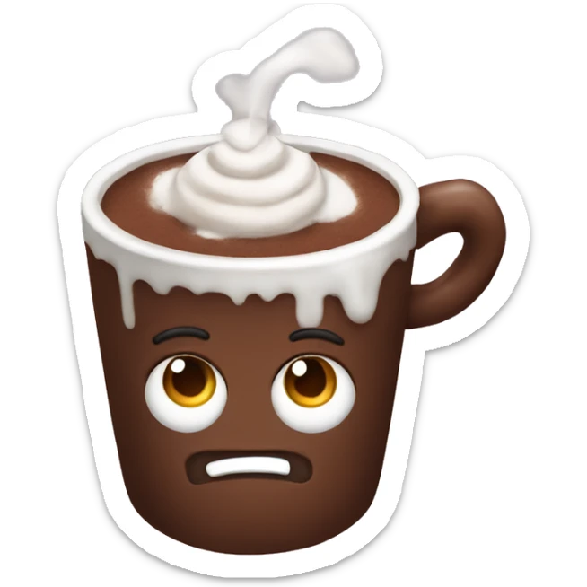 hot chocolate sticker