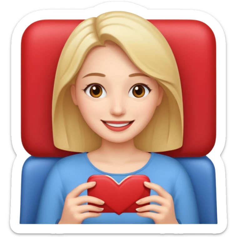 
woman who likes to watch romantic movies sticker