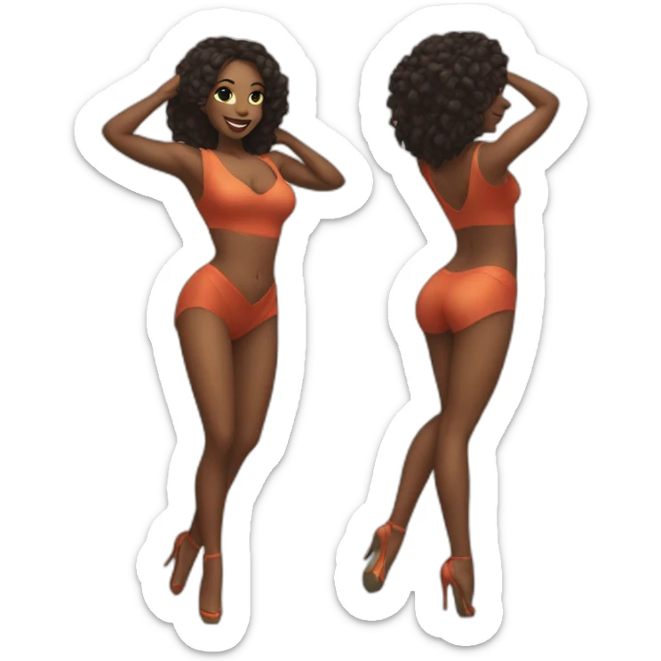 sexy dancer sticker
