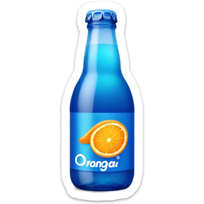 i need you to generate a emoji of a orangina little bottle sticker