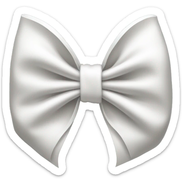 White bow sticker