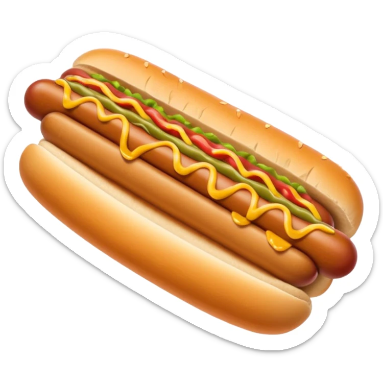 pancho" es la versión argentina del hot dog o perro caliente, una salchicha insertada en un pan sticker