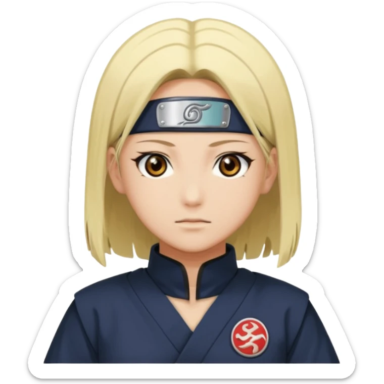 faça um emoji inspirado na personagem Tsunade Senju, do anime Naruto. sticker