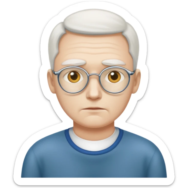 Blind father, ￼waiting for his daughter  sticker