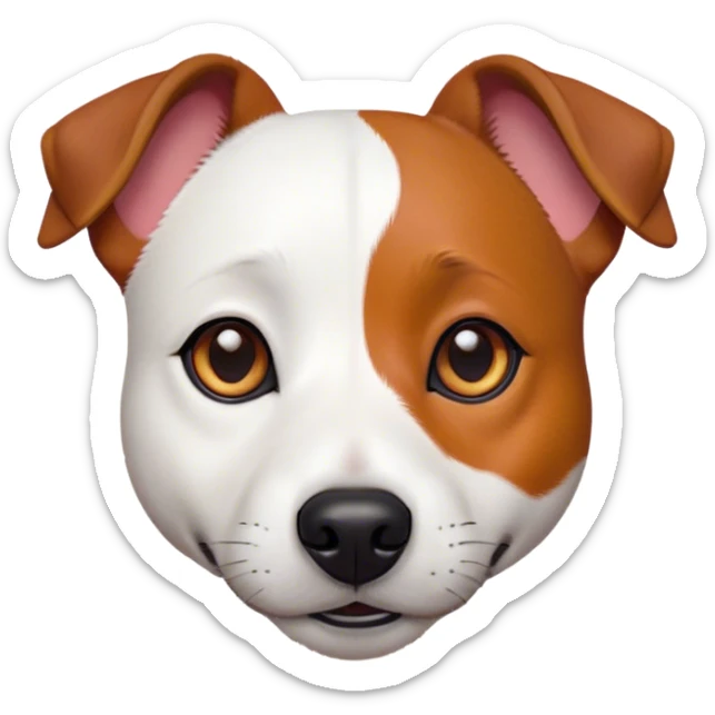 Cinematic Noble Jack Russell Terrier Portrait Emoji, Poised and spirited, with a compact, agile build in rich, warm tones, bright, alert eyes, perky ears, and a determined, lively expression, Simplified yet sharp and sophisticated features, highly detailed, glowing with a warm, natural luminescence, high shine, intelligent and resilient, stylized with an air of energetic authority, focused and alert, soft glowing outline, capturing the essence of a watchful and confident Jack Russell Terrier that appears ready to bound out of the screen with effortless energy! sticker