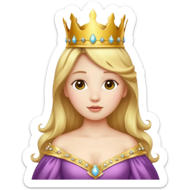 Princess potato sticker
