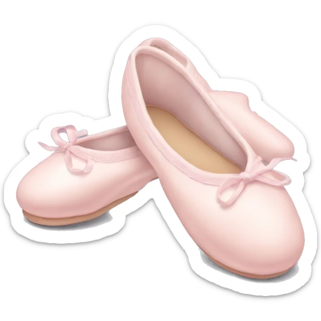 Pale pink ballet shoes sticker