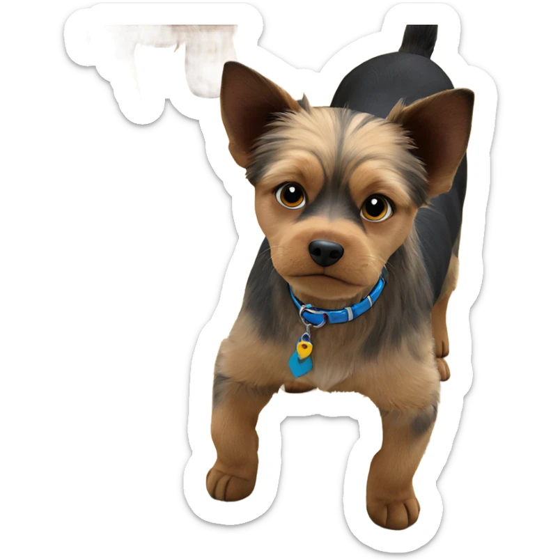 collar worn by pets sticker