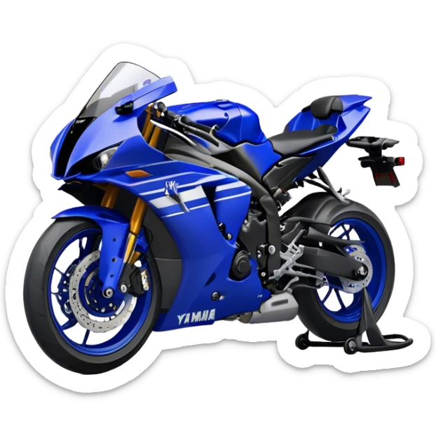 Yamaha YZF (Sportbike) - Yamaha YZF-R1 (Model Year: 2022) (Iconic colour: Blue) sticker