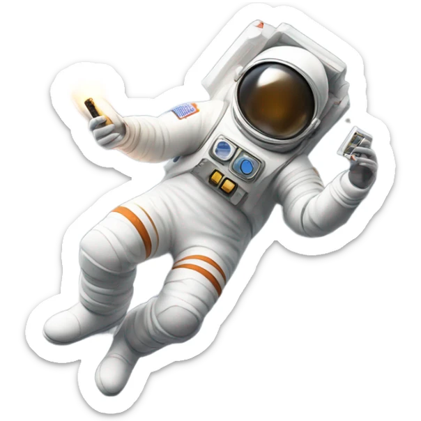 Smoking on the moon  sticker