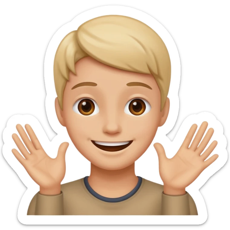 Personne qui fait semblant de croire en quelqu'un  sticker