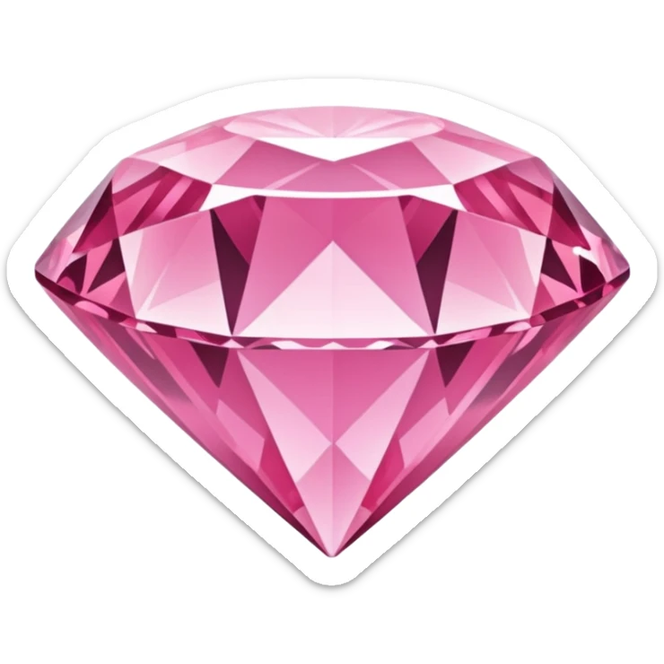 Diamante rosa sticker