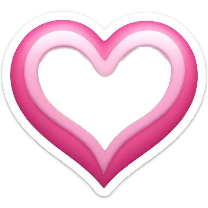Pink heart sticker