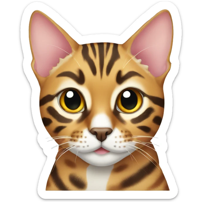 Bengal cat sticker