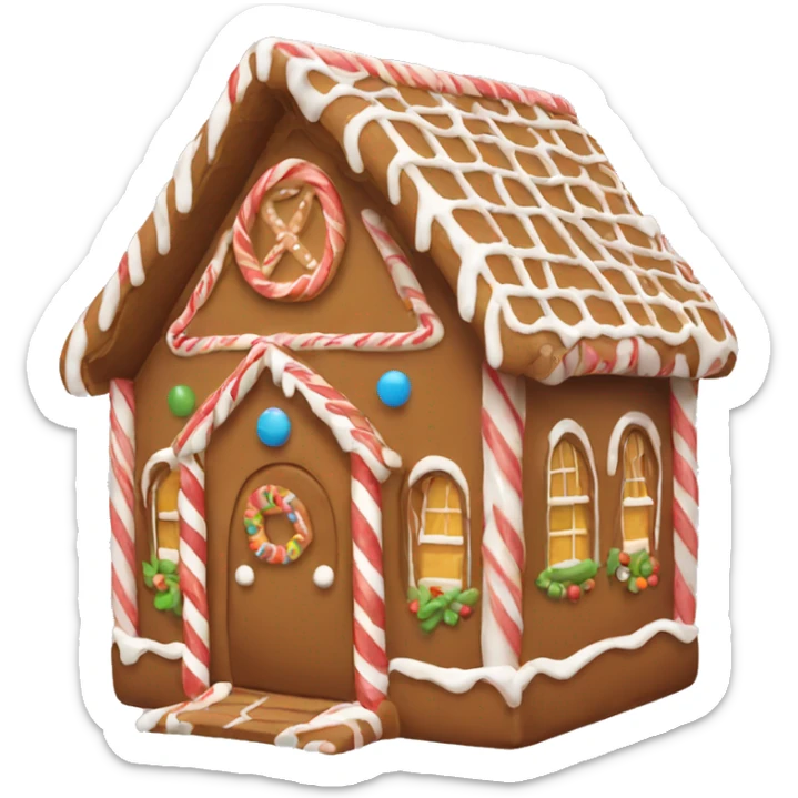 gingerbread house sticker