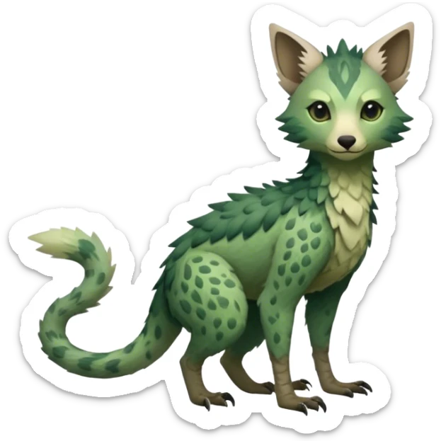 Modern Realistic Rare Fantasy Vernid-Trico-species by LiLaiRa full body sticker