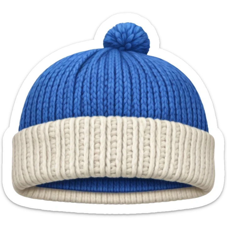 Blue hat sticker