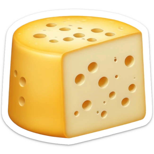 Con tratto di disegno rappresentare un topo che rosicchia un pezzo di formaggio sticker