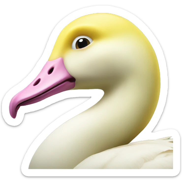 Banana goose sticker