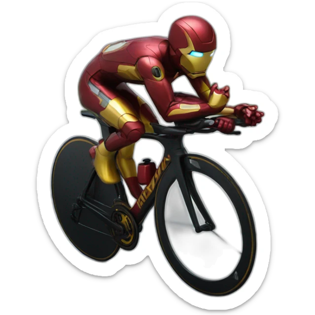 Ironman finish sticker