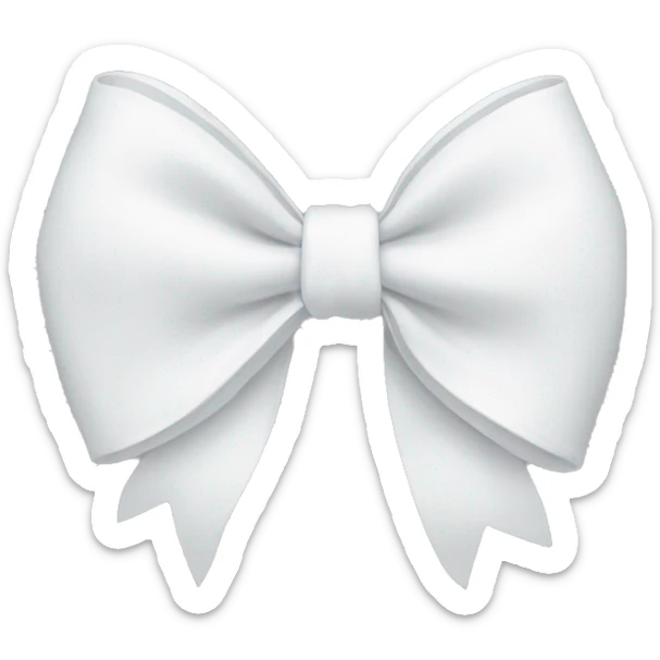 white bow sticker