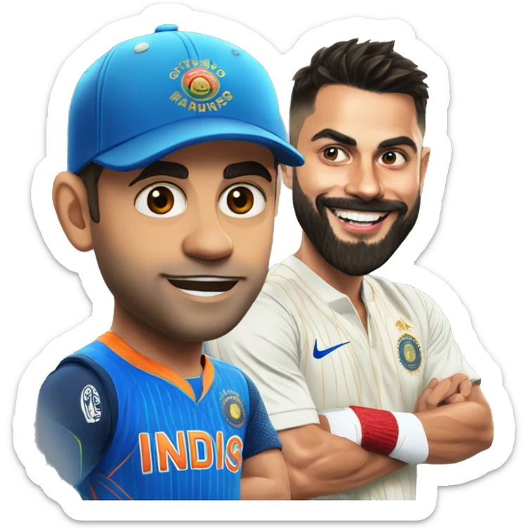 Cristiano is Meet, Virat Kohli Virat Kohli with year who sticker