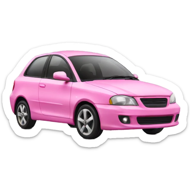 Pink car sticker
