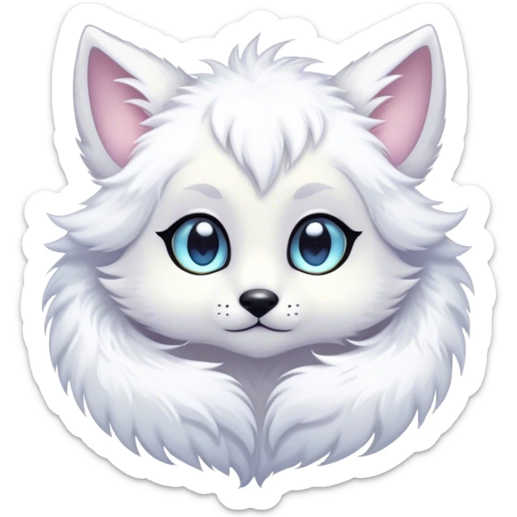 Kawaii bright fantasy ethereal anthro fursona animal sticker