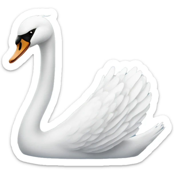 Swan sticker